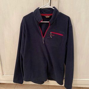 Orvis blue quarter zip pullover size medium